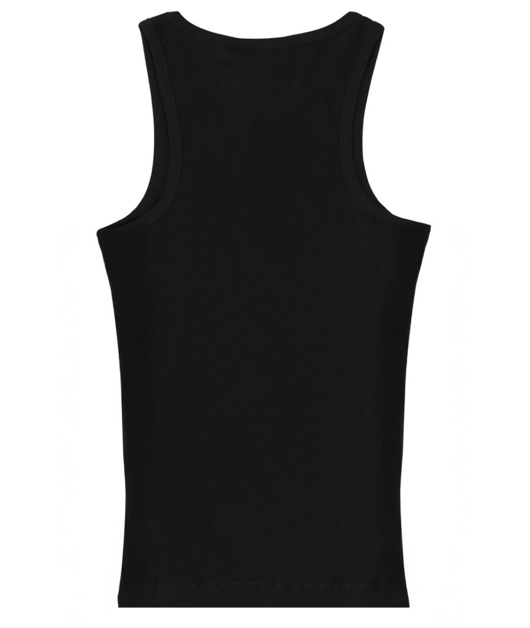 GANNI Черная хлопковая майка, фото 2