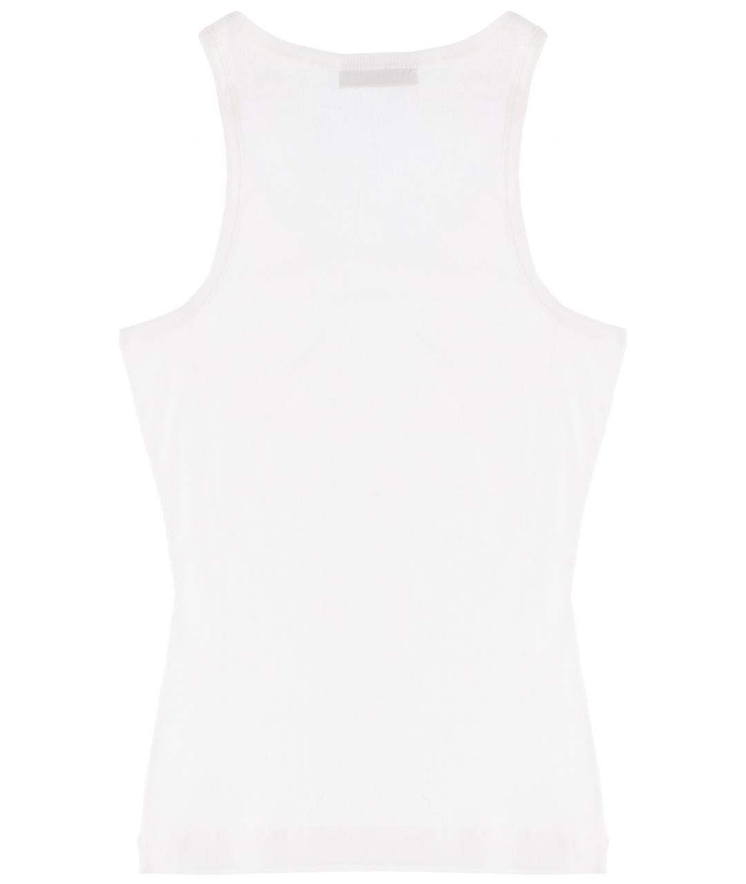 GANNI Белая хлопковая майка, фото 2