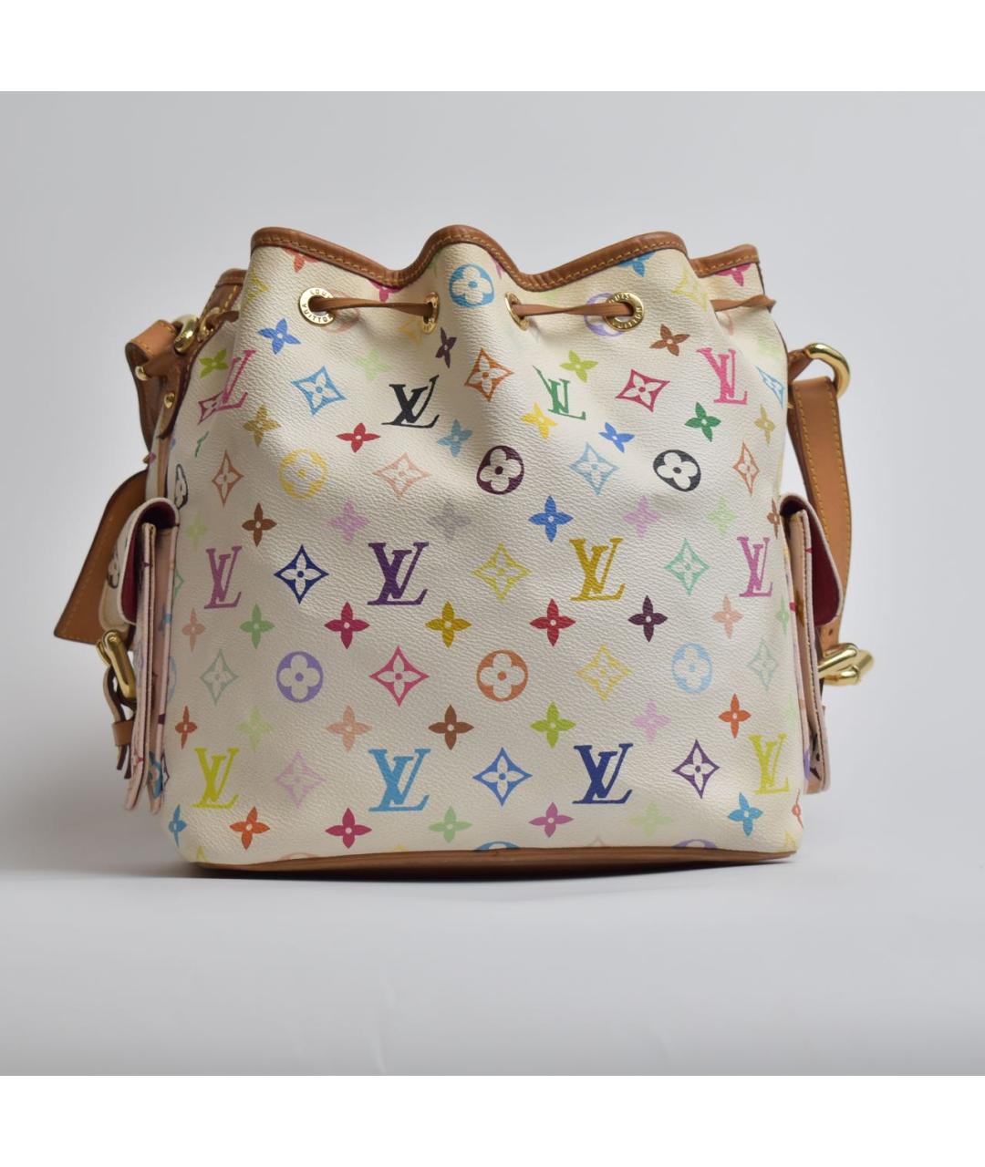 LOUIS VUITTON Белая кожаная сумка через плечо, фото 3