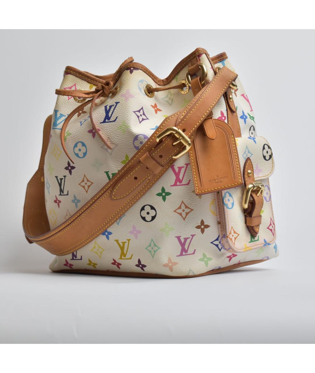 LOUIS VUITTON Белая кожаная сумка через плечо, фото 2