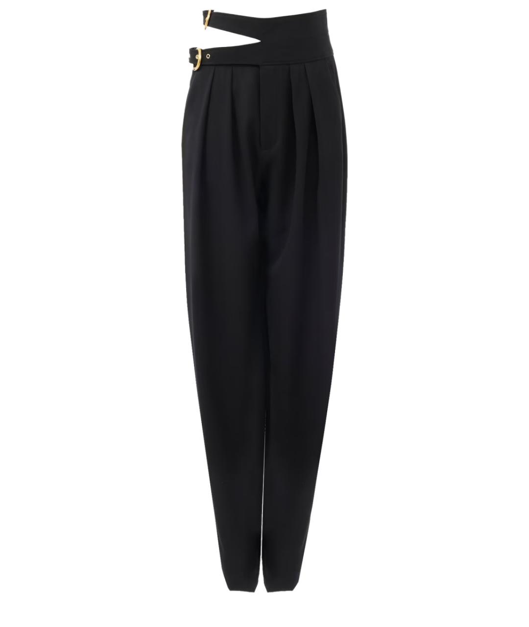 CHLOE Черные шерстяные прямые брюки, фото 1