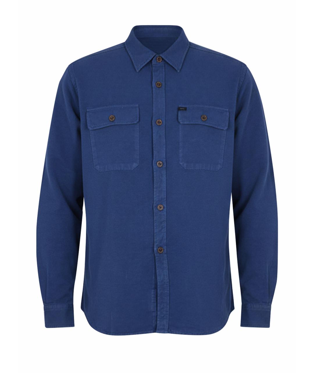 FAY Синяя хлопковая кэжуал рубашка, фото 1