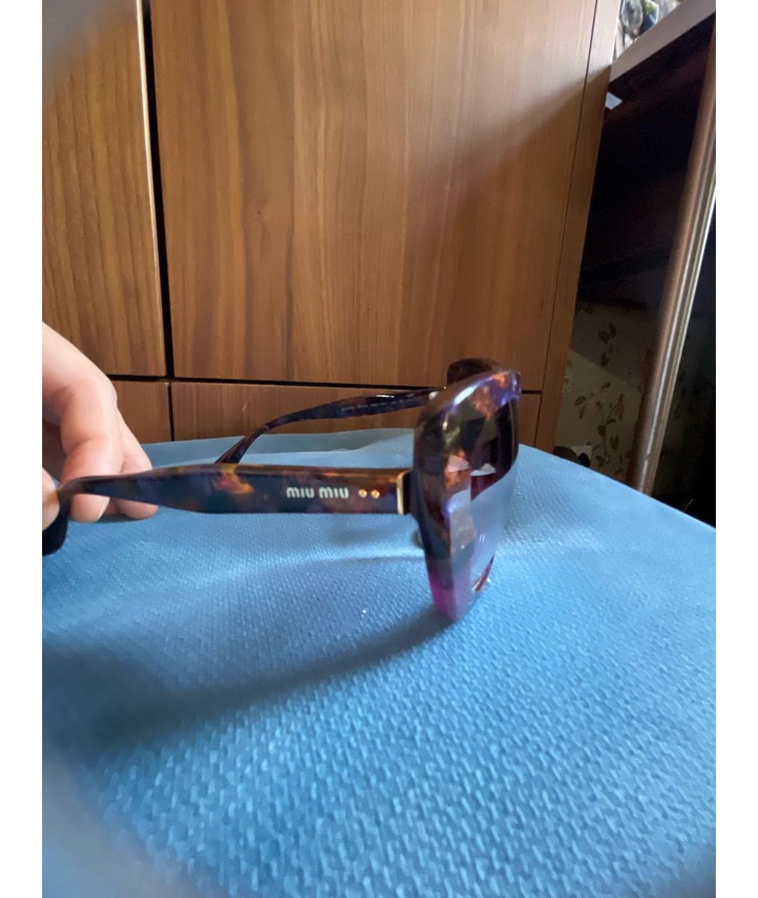 MIU MIU Мульти пластиковые солнцезащитные очки, фото 3