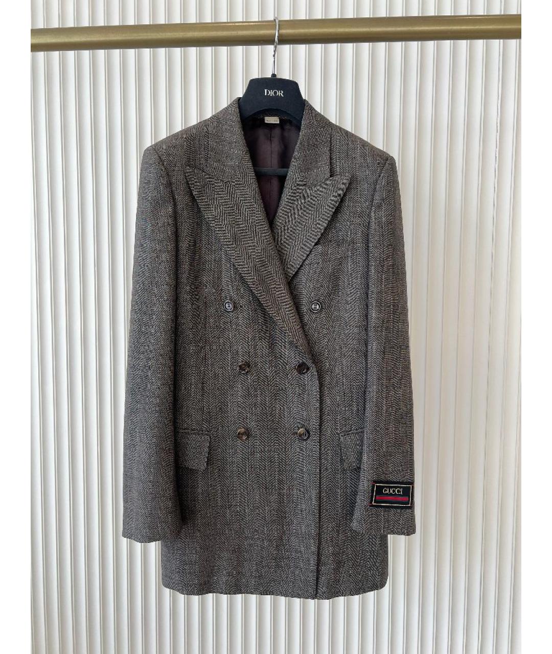 GUCCI Серый вискозный костюм с юбками, фото 7