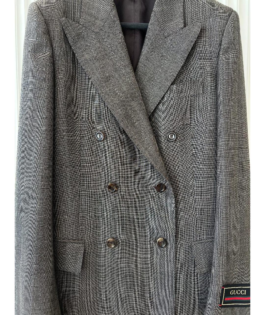 GUCCI Серый вискозный костюм с юбками, фото 6