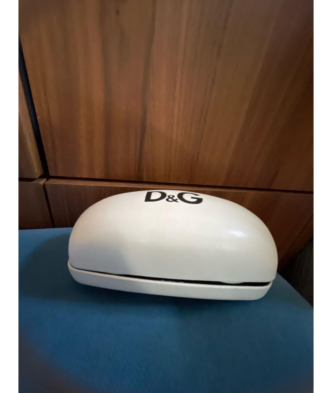 DOLCE&GABBANA Голубые пластиковые солнцезащитные очки, фото 4