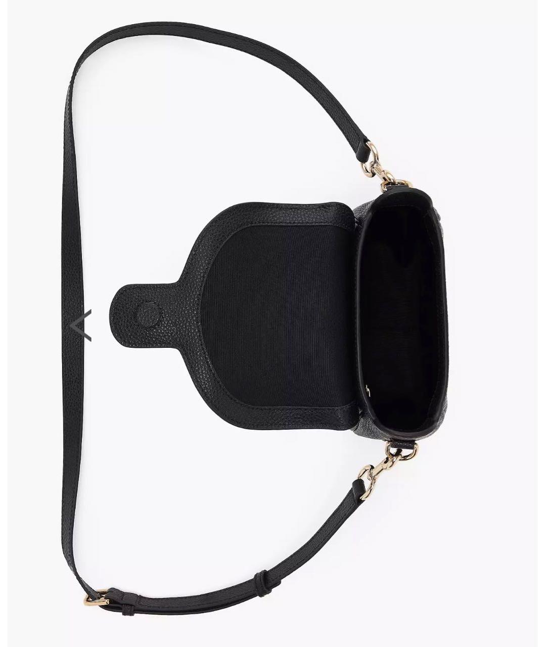 MARC JACOBS Черная кожаная сумка через плечо, фото 4