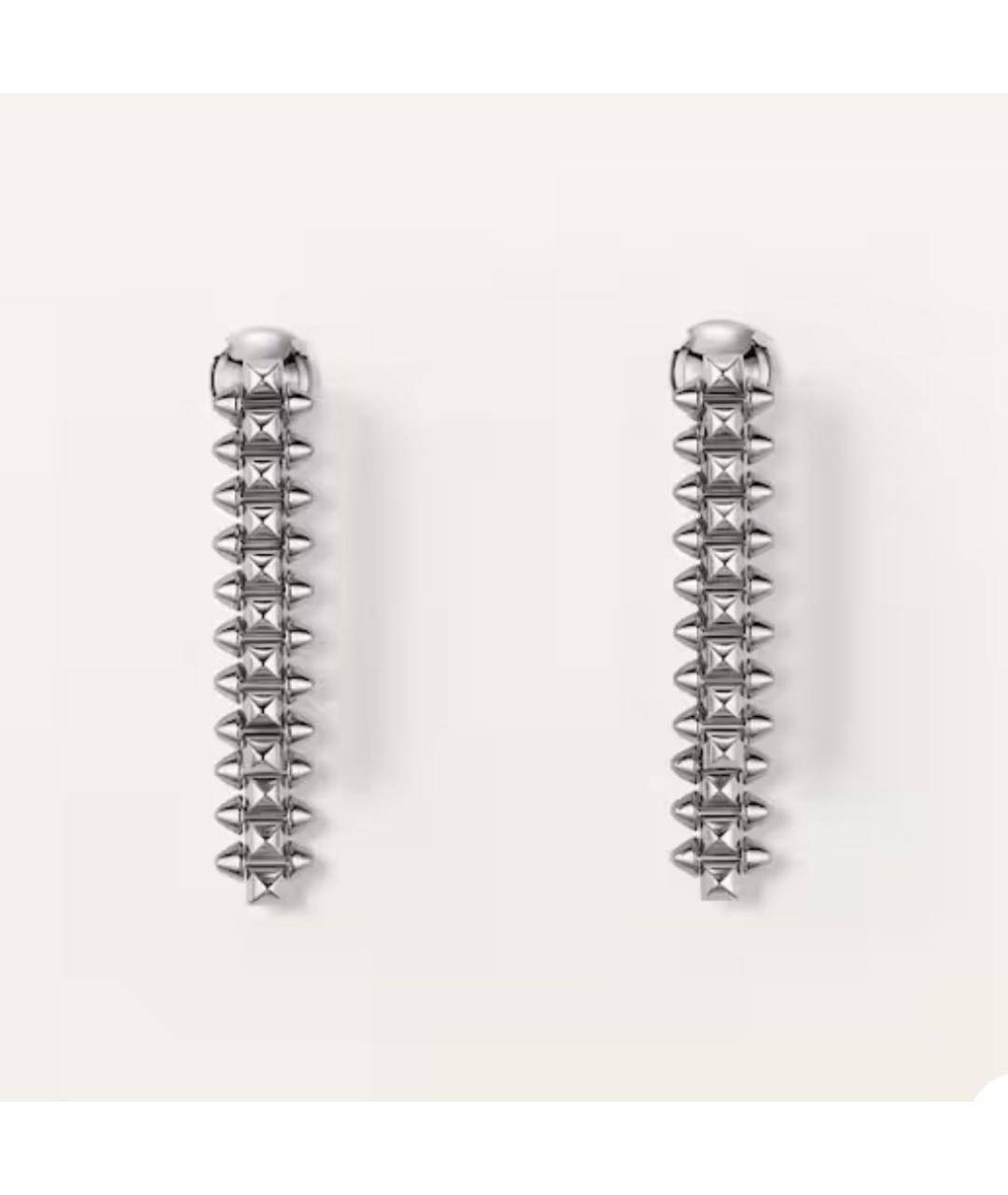 CARTIER Белые серьги из белого золота, фото 4