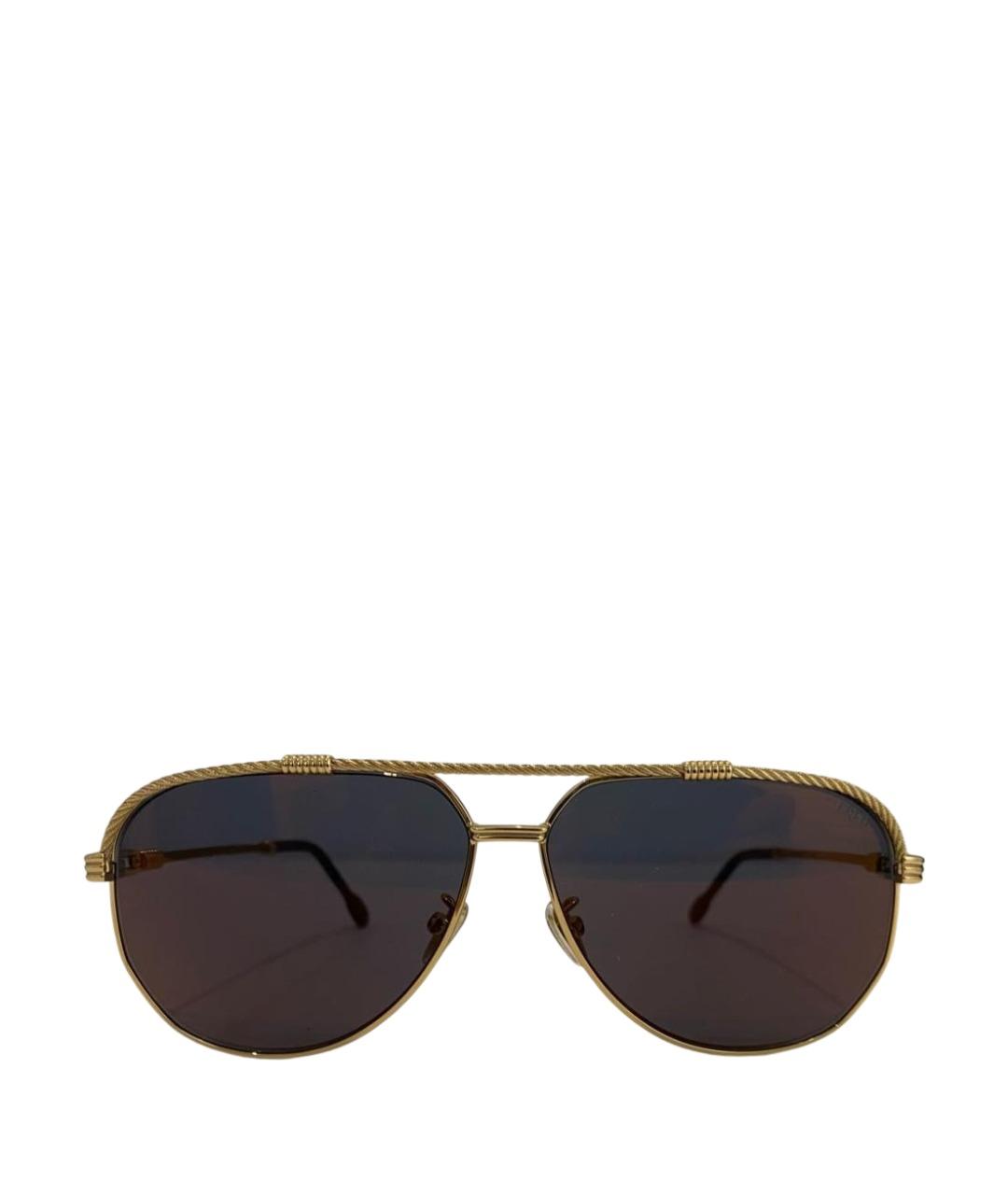 FRED Золотые металлические солнцезащитные очки, фото 1