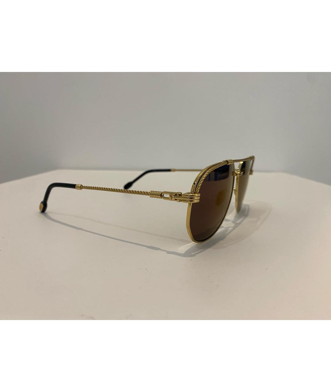 FRED Золотые металлические солнцезащитные очки, фото 2