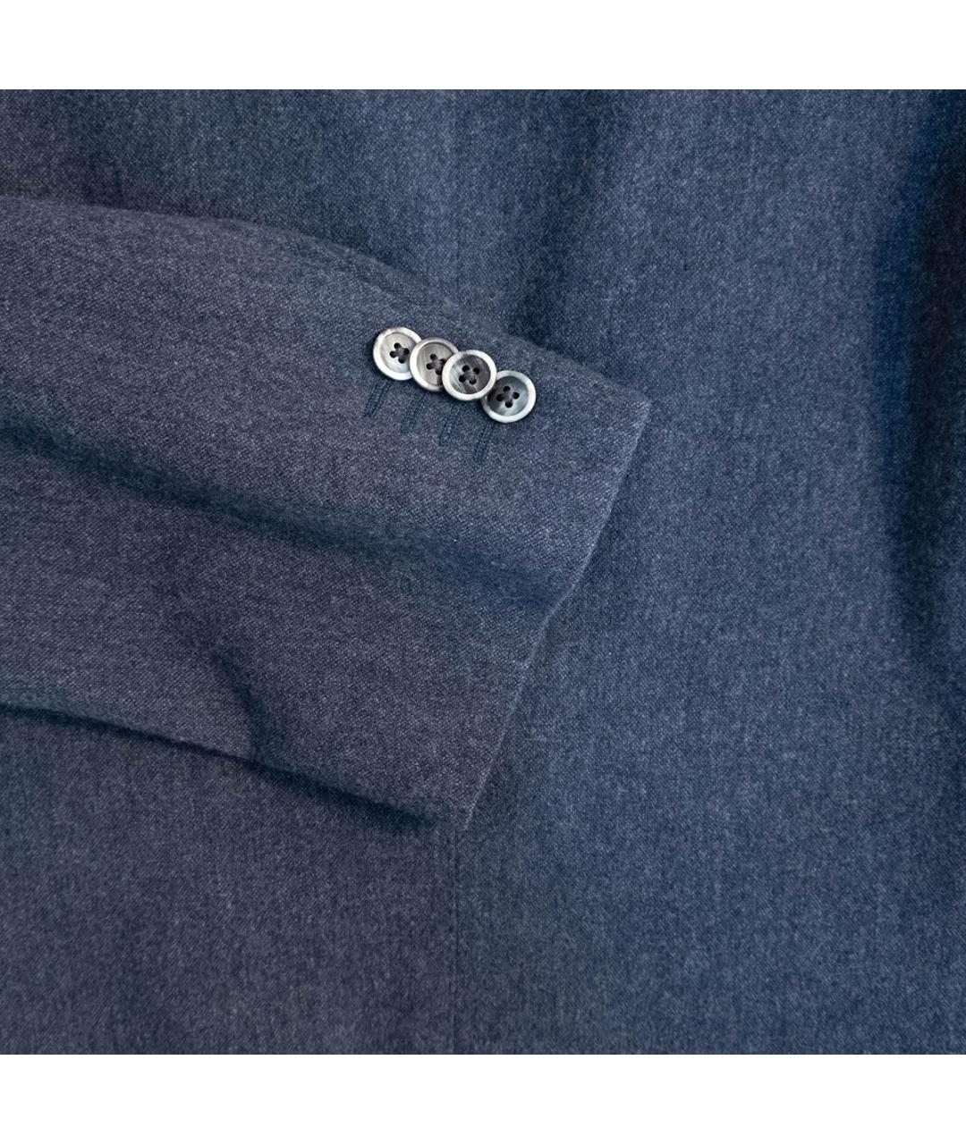CORNELIANI Темно-синий шерстяной пиджак, фото 5