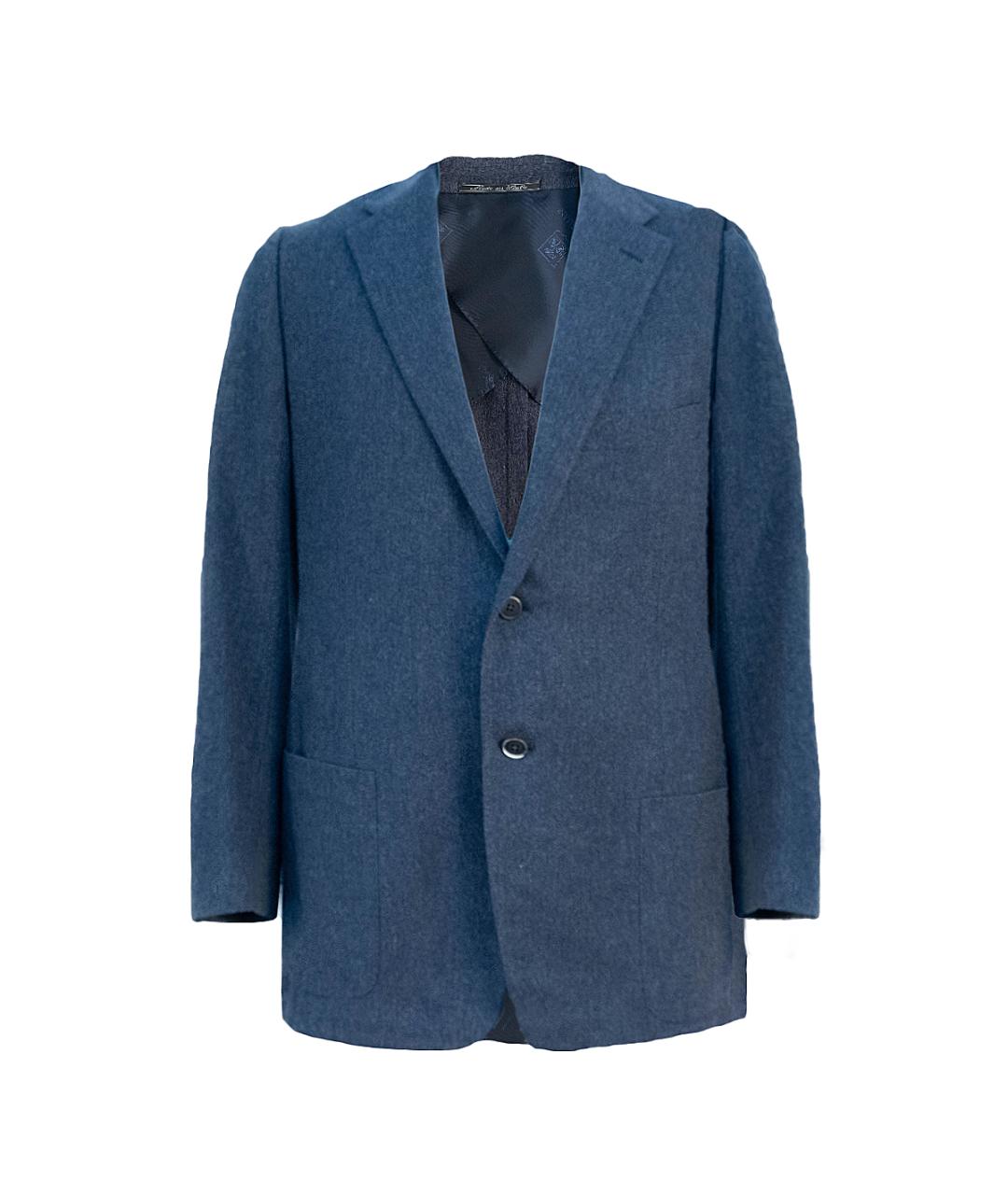 CORNELIANI Темно-синий шерстяной пиджак, фото 1