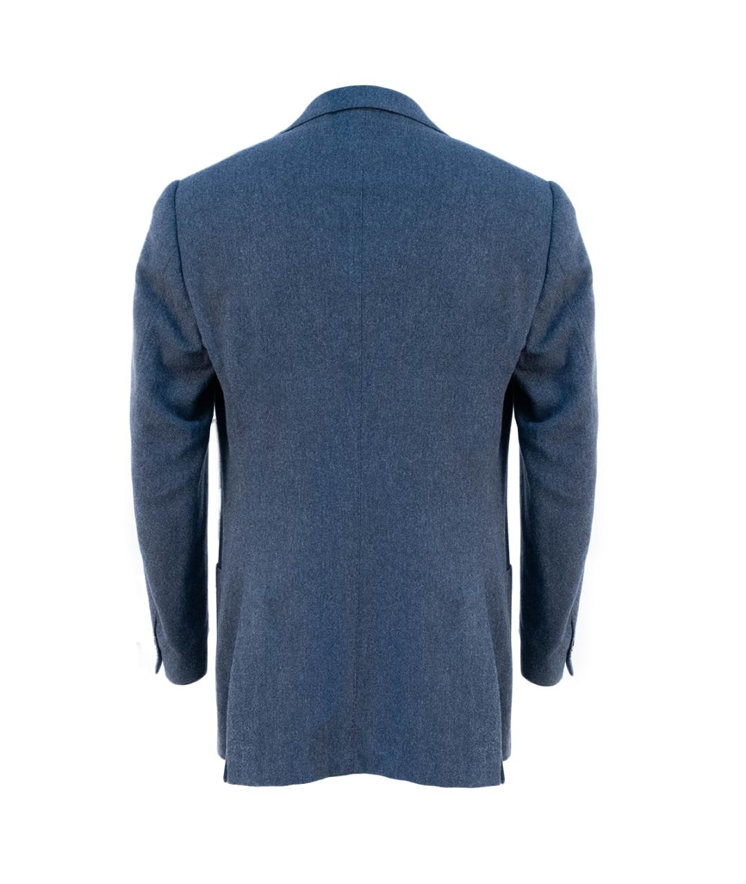 CORNELIANI Темно-синий шерстяной пиджак, фото 2
