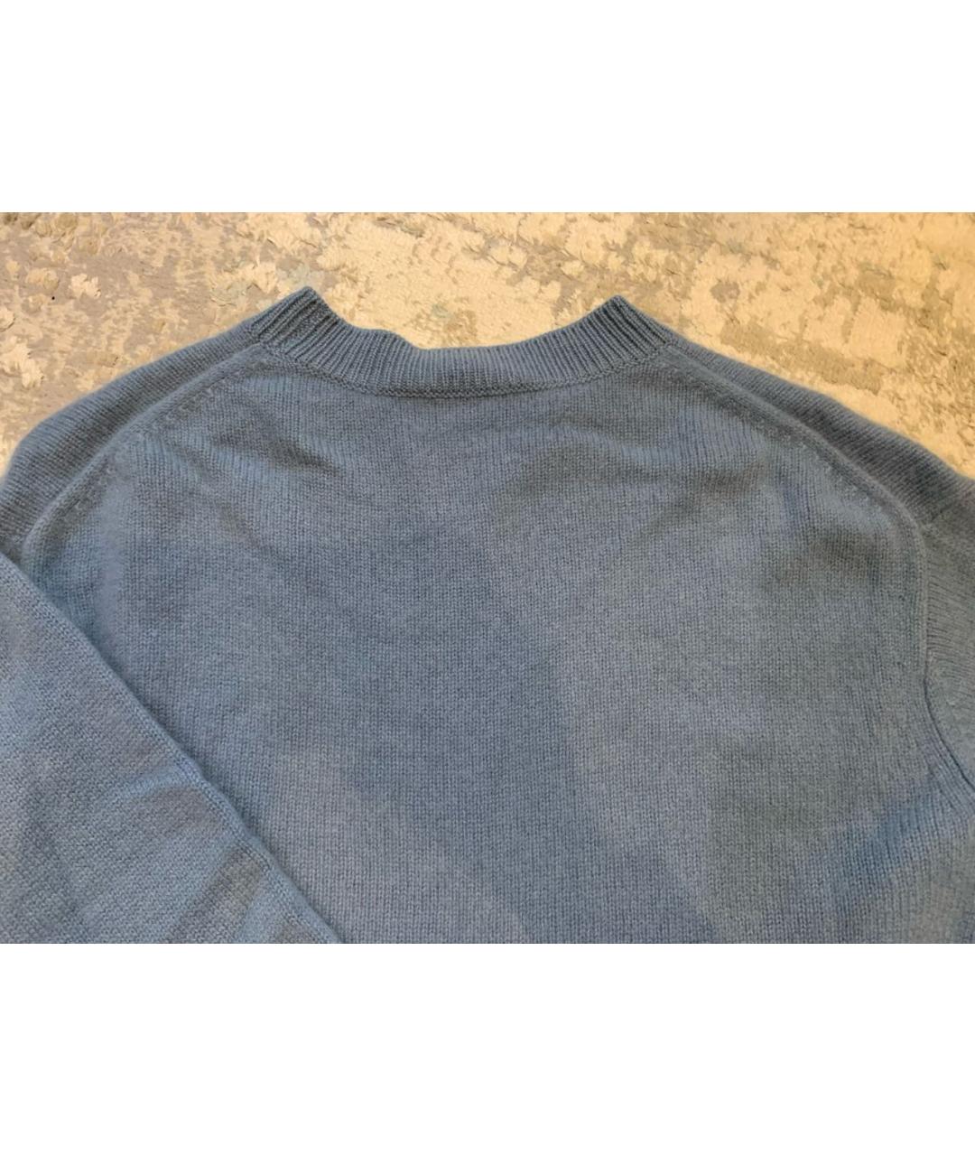 VINCE Голубой кашемировый джемпер / свитер, фото 7