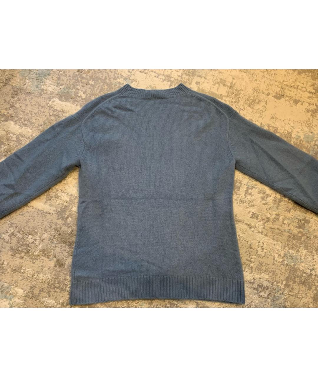 VINCE Голубой кашемировый джемпер / свитер, фото 5