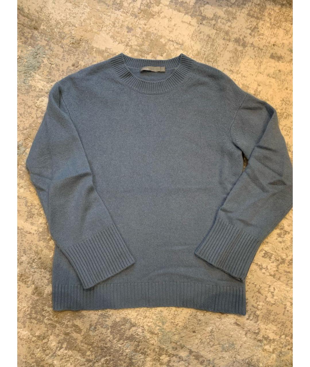 VINCE Голубой кашемировый джемпер / свитер, фото 8