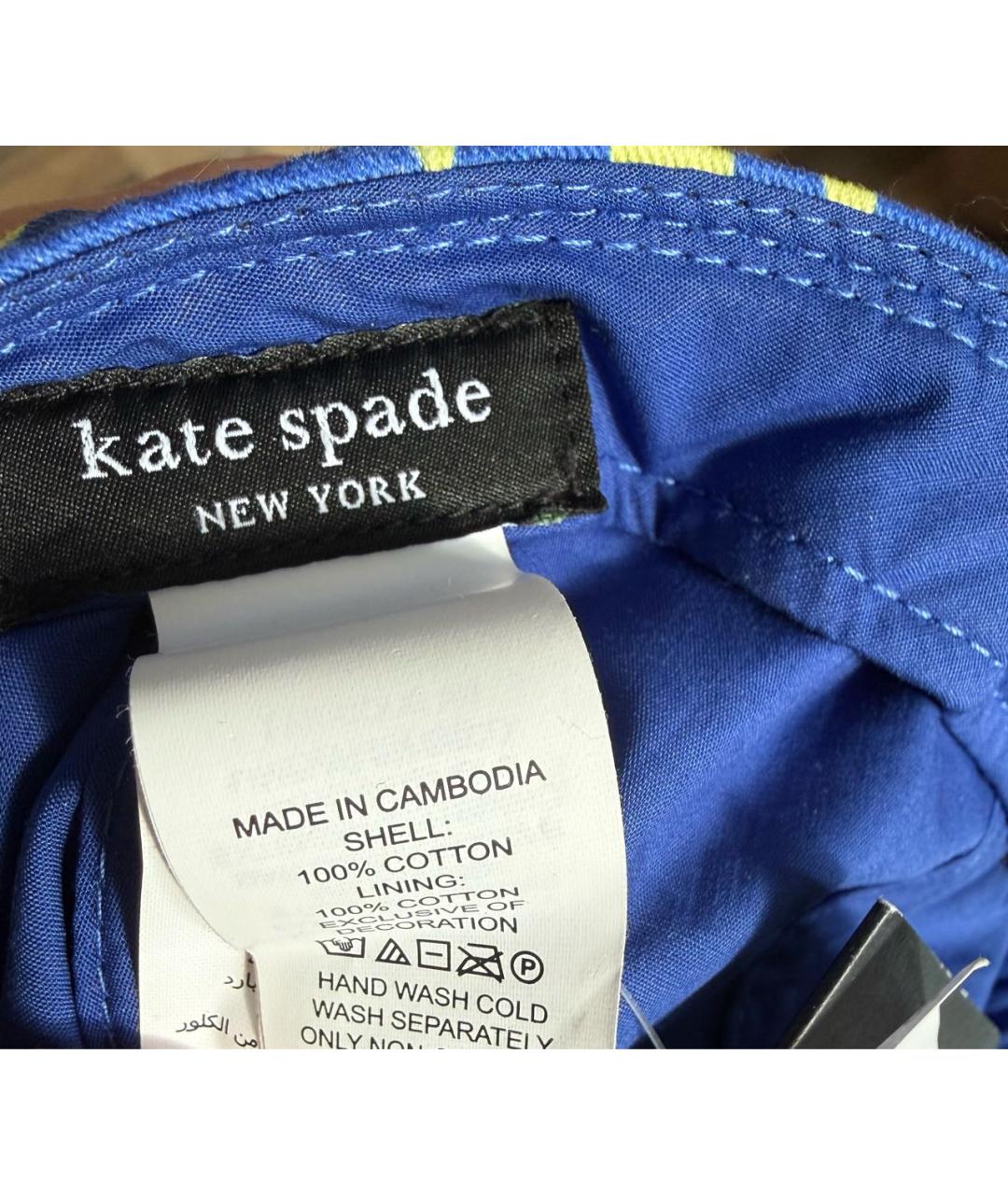 KATE SPADE Мульти хлопковая кепка, фото 4
