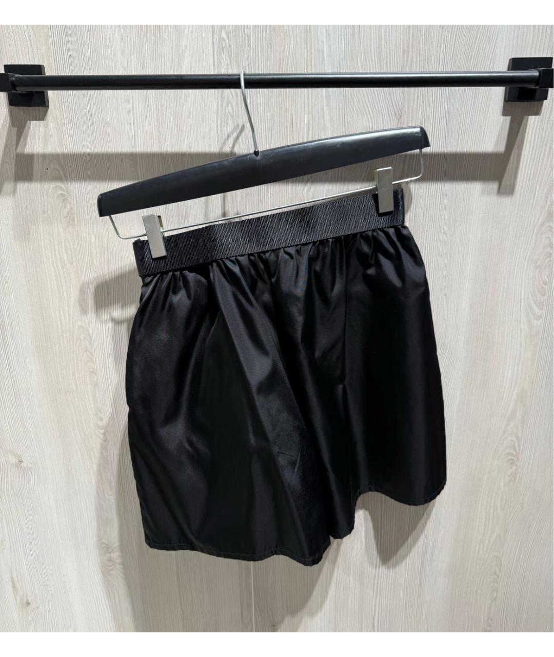 PRADA Черные полиамидовые шорты, фото 4