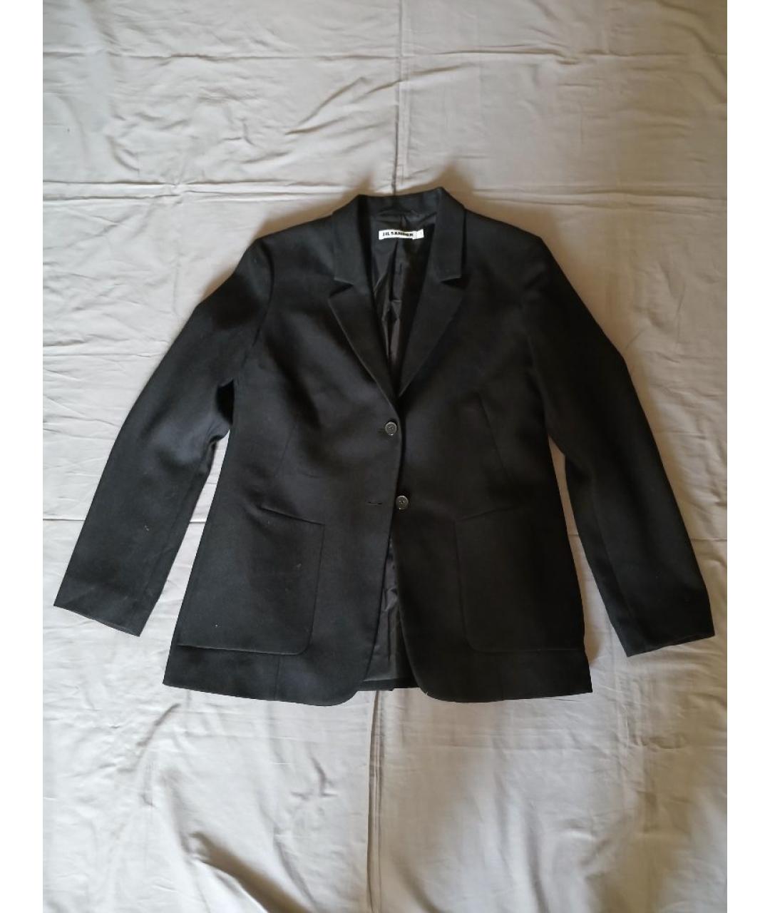 JIL SANDER Черный шерстяной костюм с юбками, фото 8