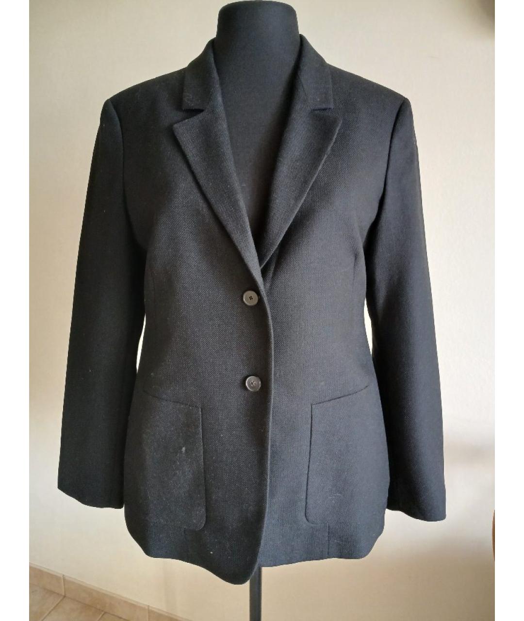 JIL SANDER Черный шерстяной костюм с юбками, фото 4