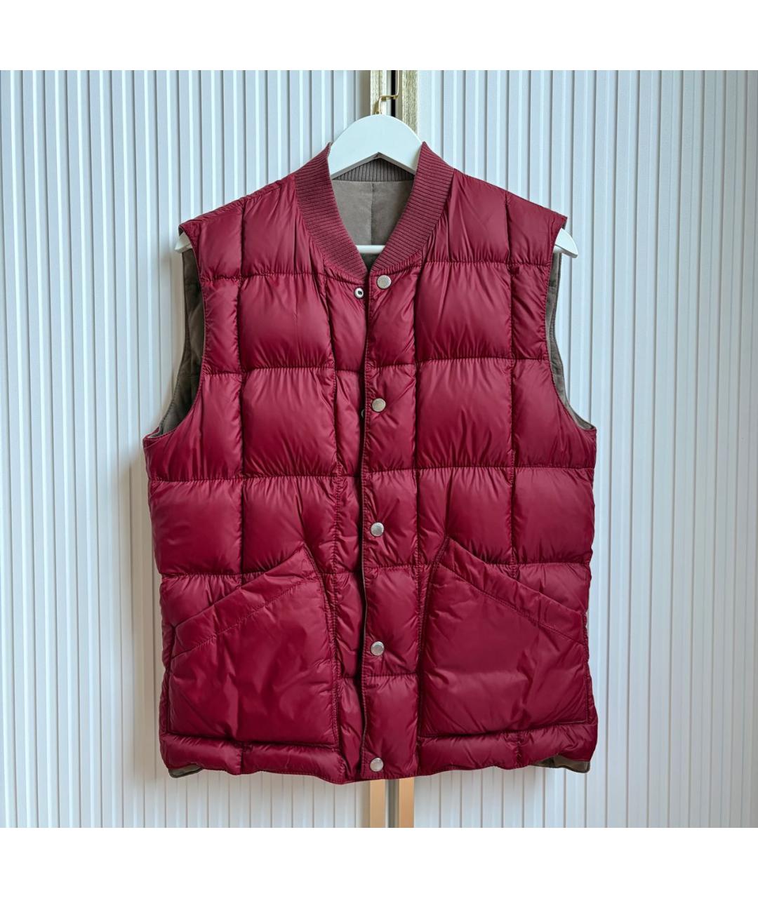 BRUNELLO CUCINELLI Коричневый замшевый жилет, фото 5