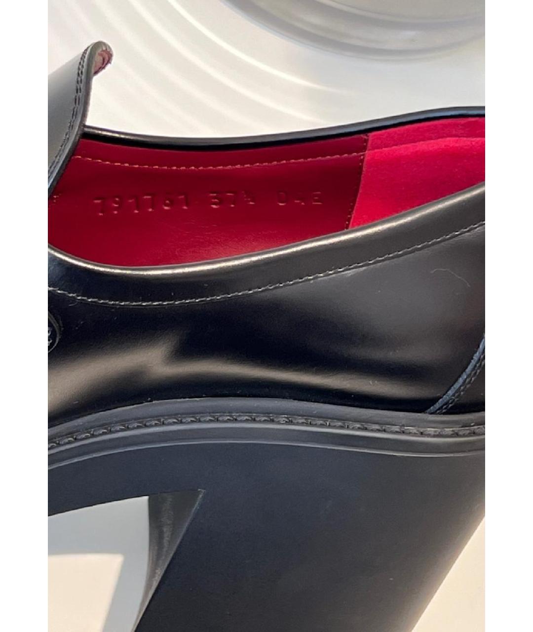 GUCCI Черные кожаные туфли, фото 7