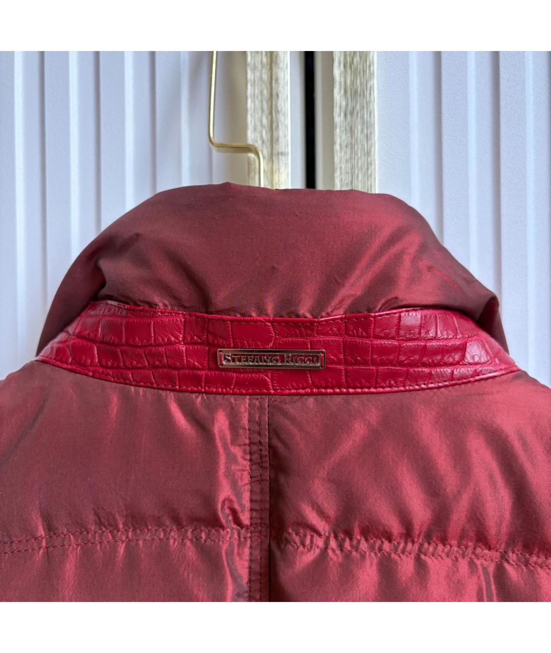 STEFANO RICCI Бордовый жилет, фото 7