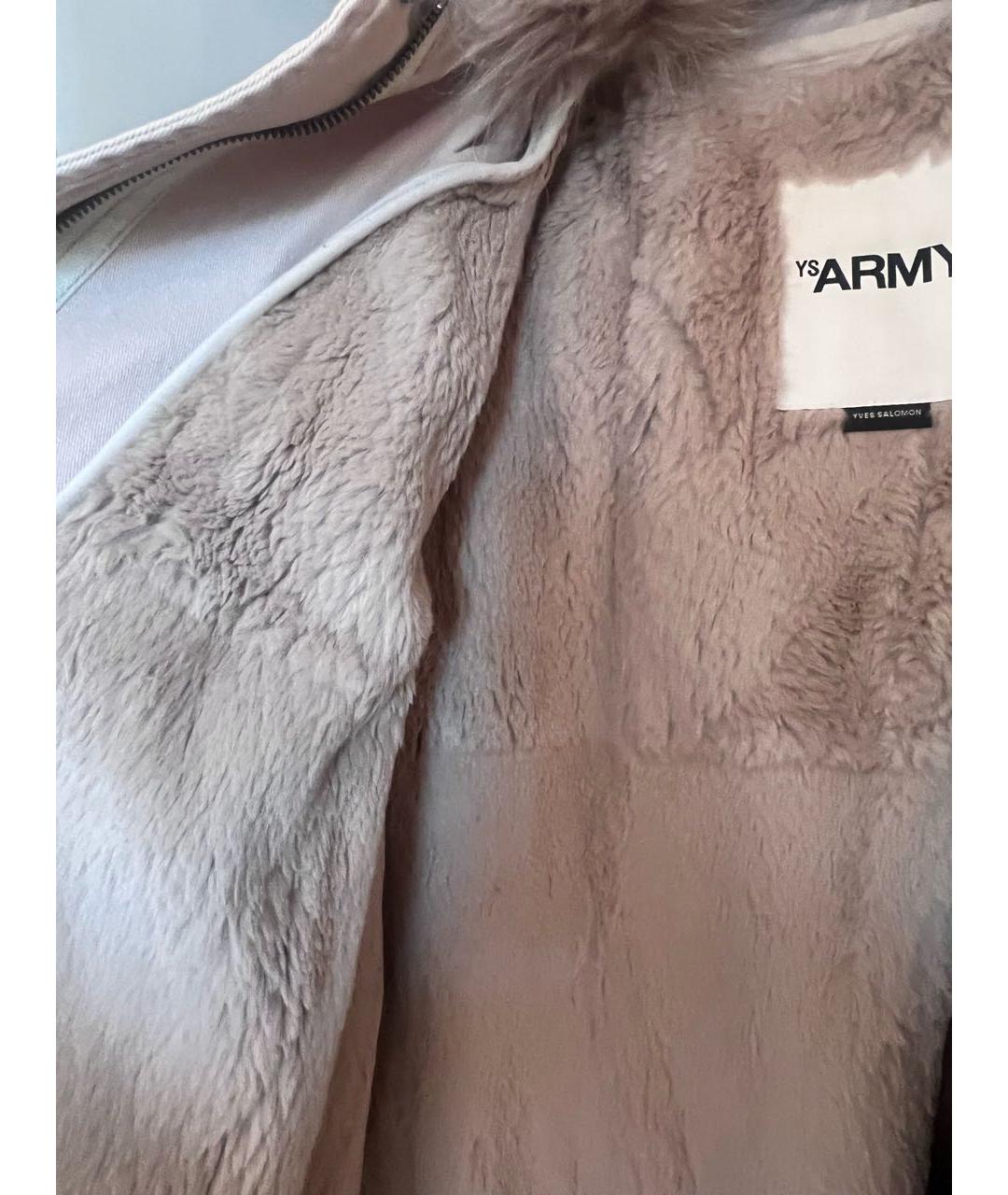 YVES SALOMON Бежевая хлопковая парка, фото 7