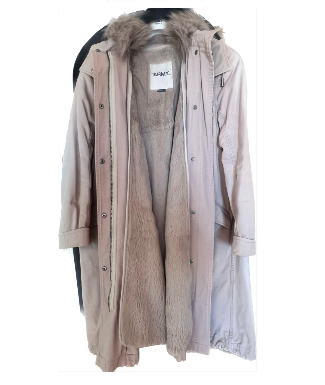 YVES SALOMON Бежевая хлопковая парка, фото 2