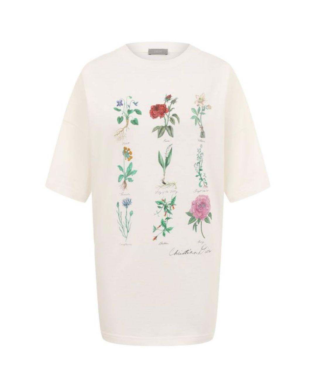 CHRISTIAN DIOR Мульти хлопковая футболка, фото 1