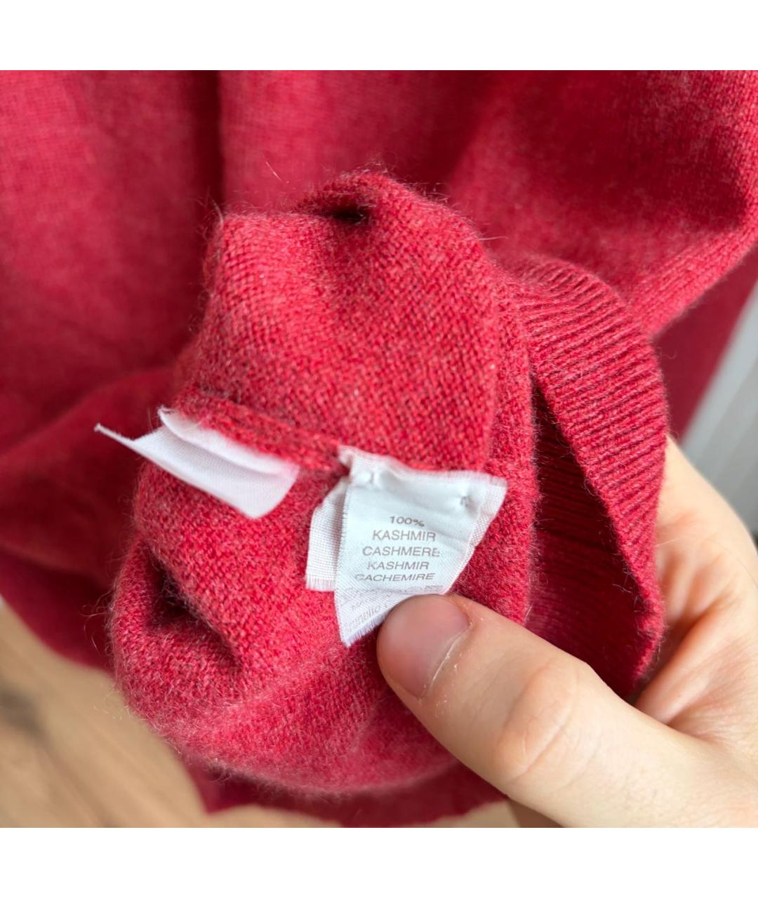 BRUNELLO CUCINELLI Красный кашемировый джемпер / свитер, фото 6