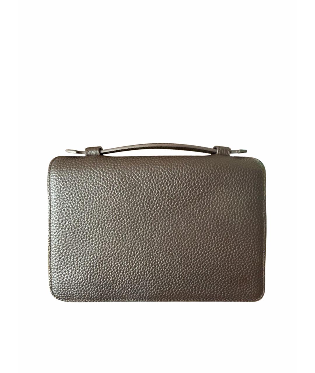 12 STOREEZ Коричневая кожаная сумка через плечо, фото 1