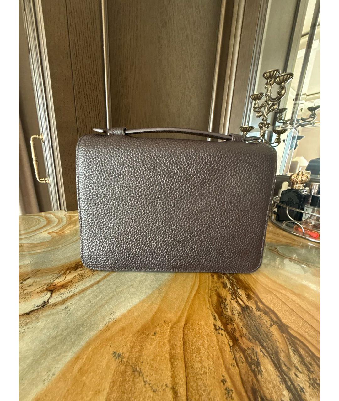 12 STOREEZ Коричневая кожаная сумка через плечо, фото 6