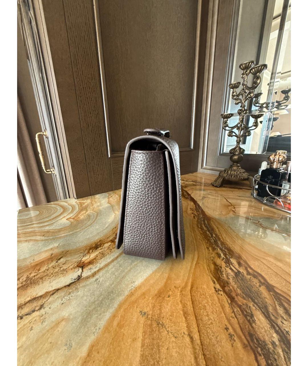 12 STOREEZ Коричневая кожаная сумка через плечо, фото 2