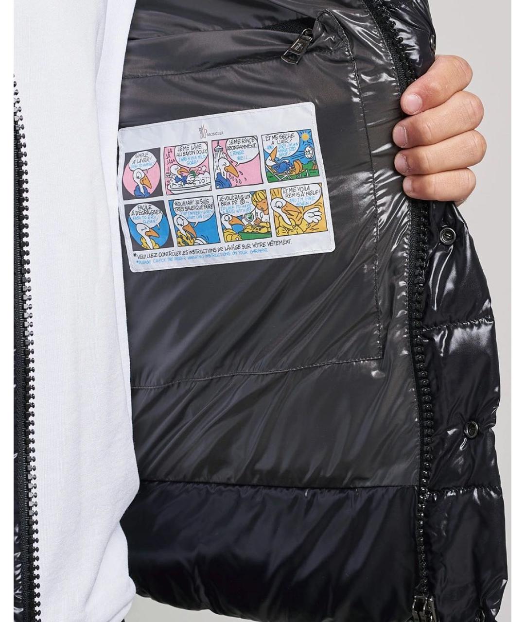 MONCLER Черный жилет, фото 2