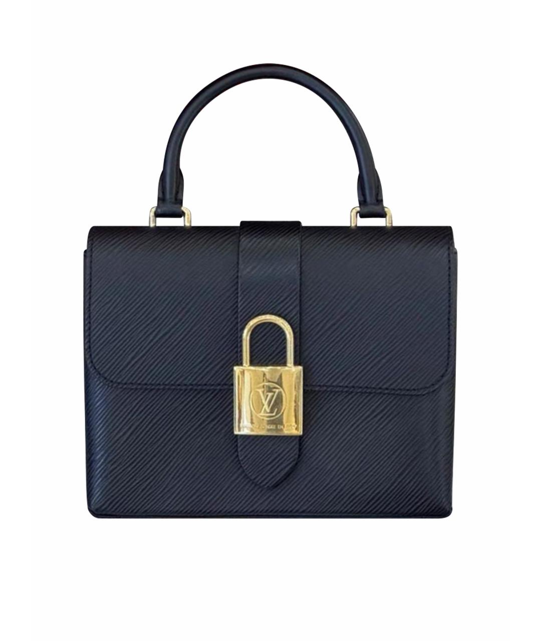 LOUIS VUITTON Черная кожаная сумка через плечо, фото 1