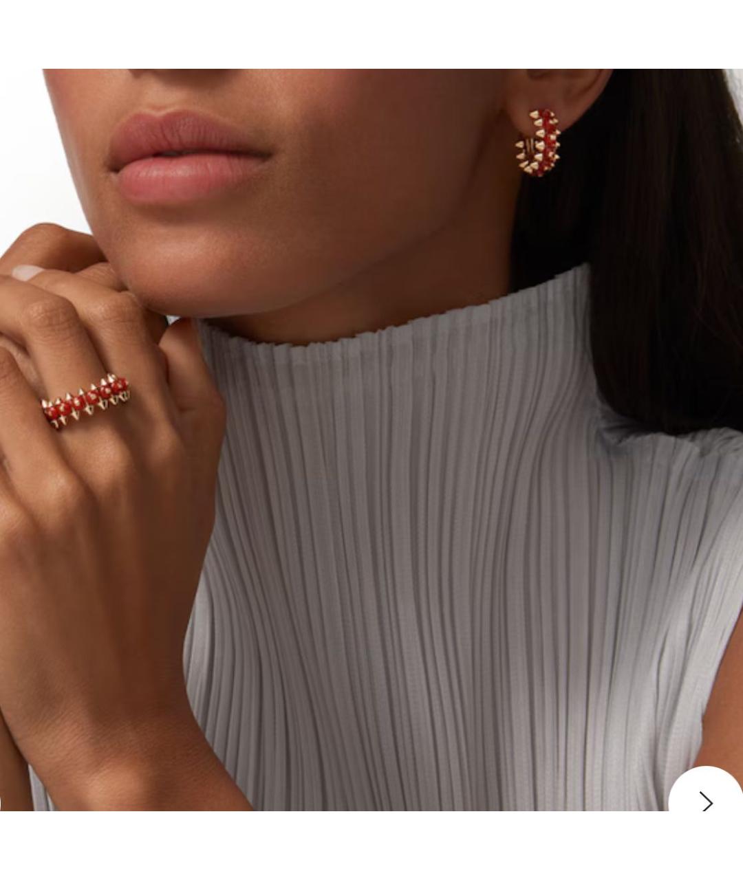 CARTIER Красные серьги из розового золота, фото 4