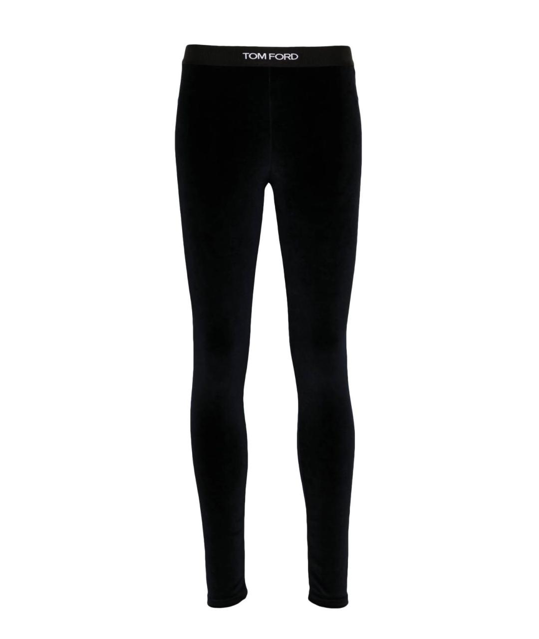 TOM FORD Черные бархатные леггинсы и велосипедки, фото 5