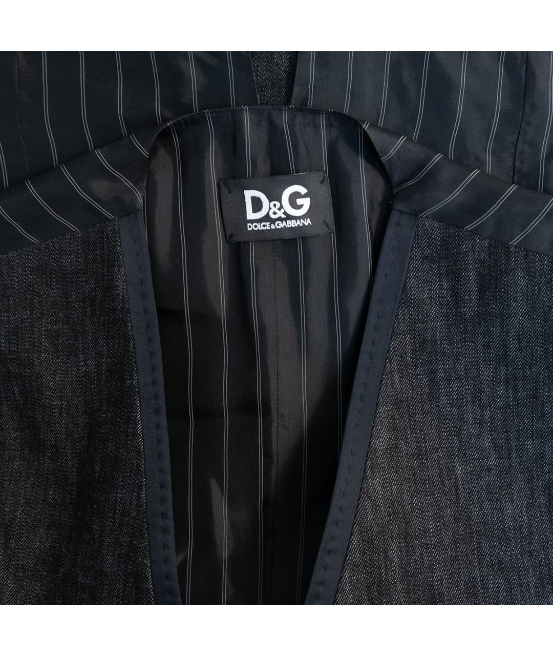 DOLCE&GABBANA Серый хлопковый жилет, фото 3