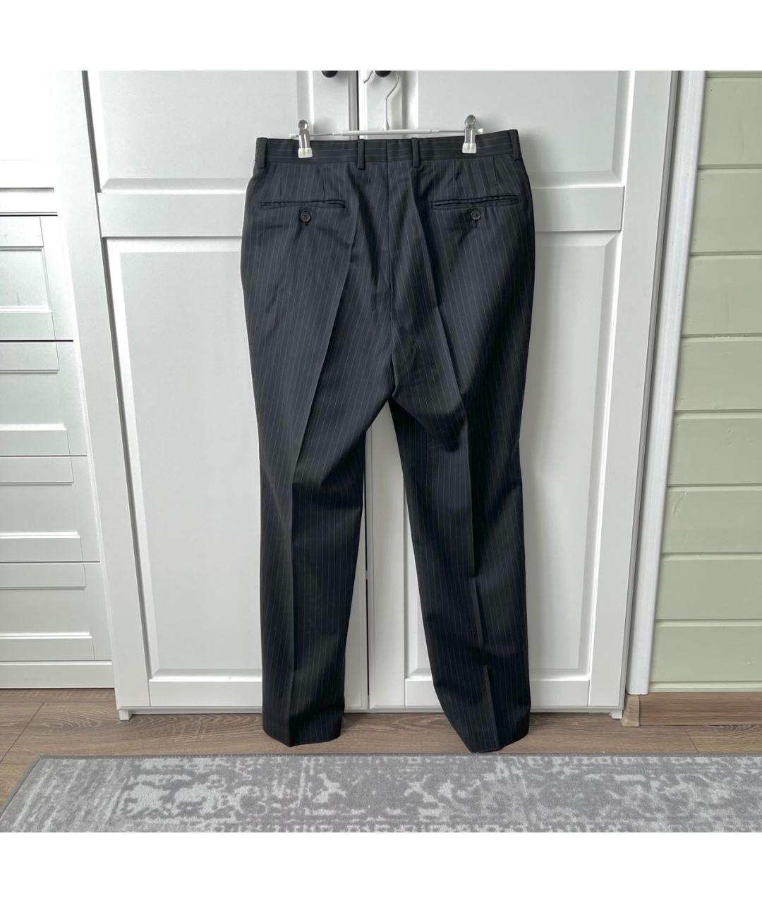 GUCCI Черные шерстяные классические брюки, фото 3