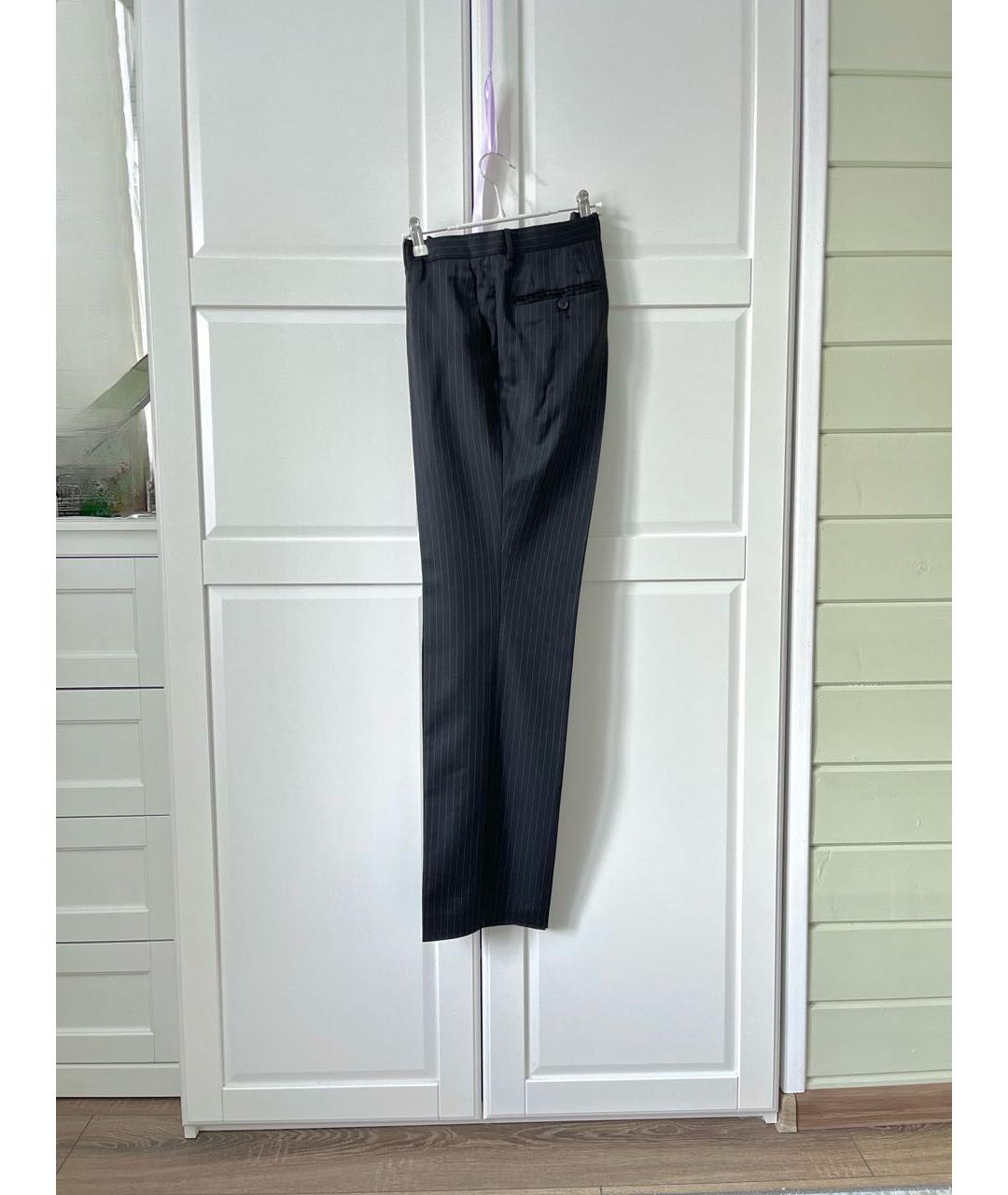 GUCCI Черные шерстяные классические брюки, фото 2