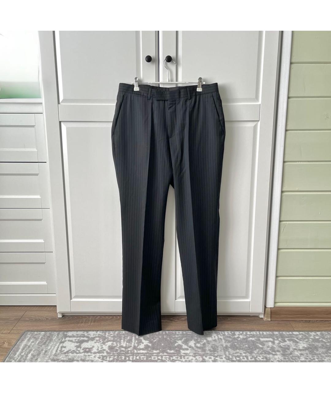 GUCCI Черные шерстяные классические брюки, фото 9