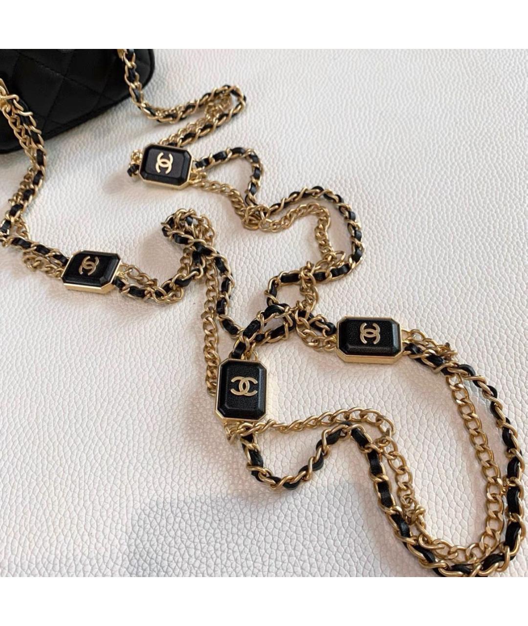 CHANEL Черная кожаная сумка через плечо, фото 7