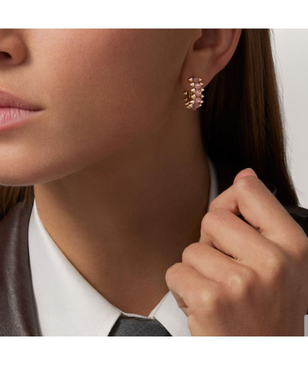 CARTIER Розовые серьги из розового золота, фото 2