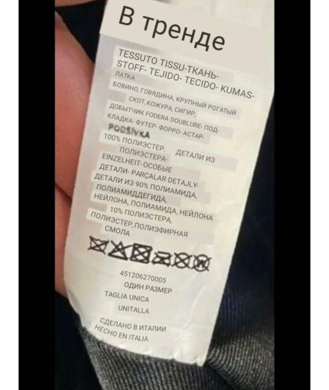 MAX MARA Черная кожаная сумка через плечо, фото 6