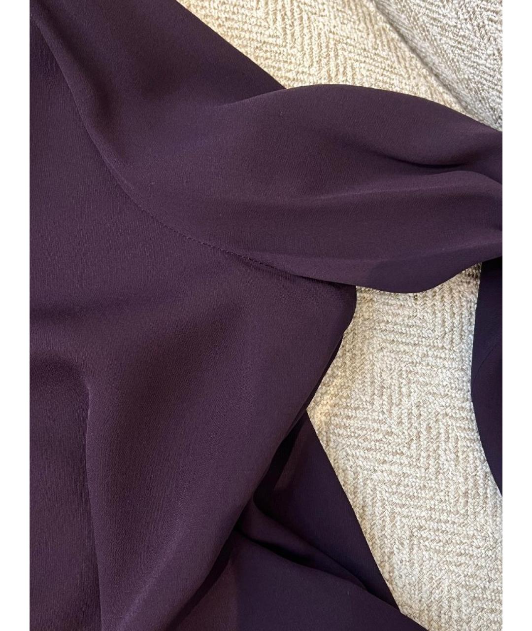 VALENTINO Бордовая вискозная блузы, фото 8