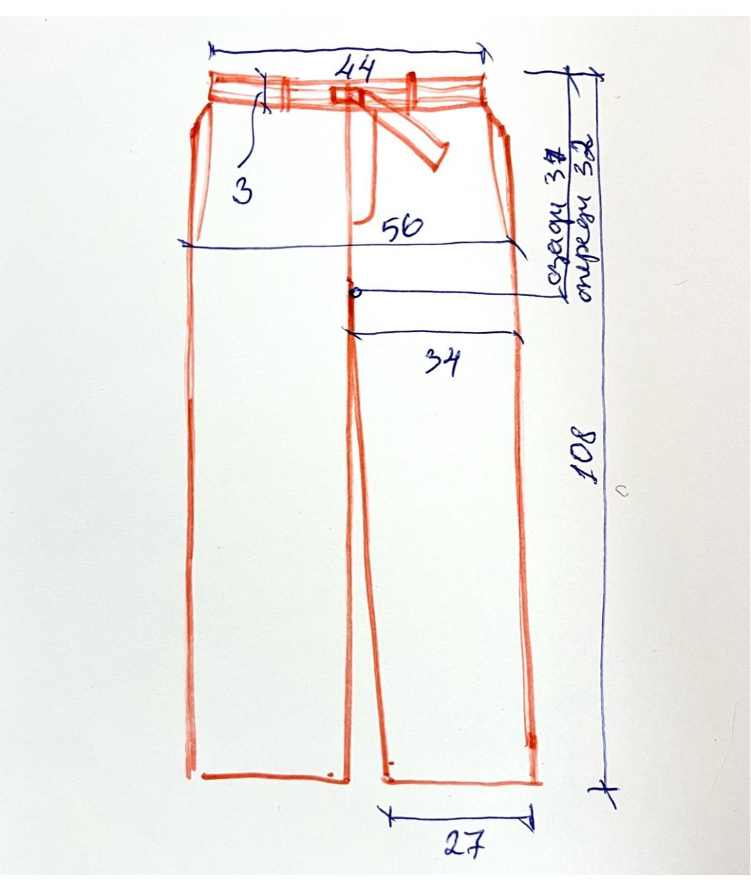 BOTTEGA VENETA Бежевые хлопковые классические брюки, фото 8