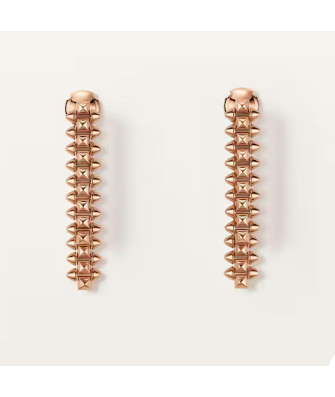 CARTIER Розовые серьги из розового золота, фото 5