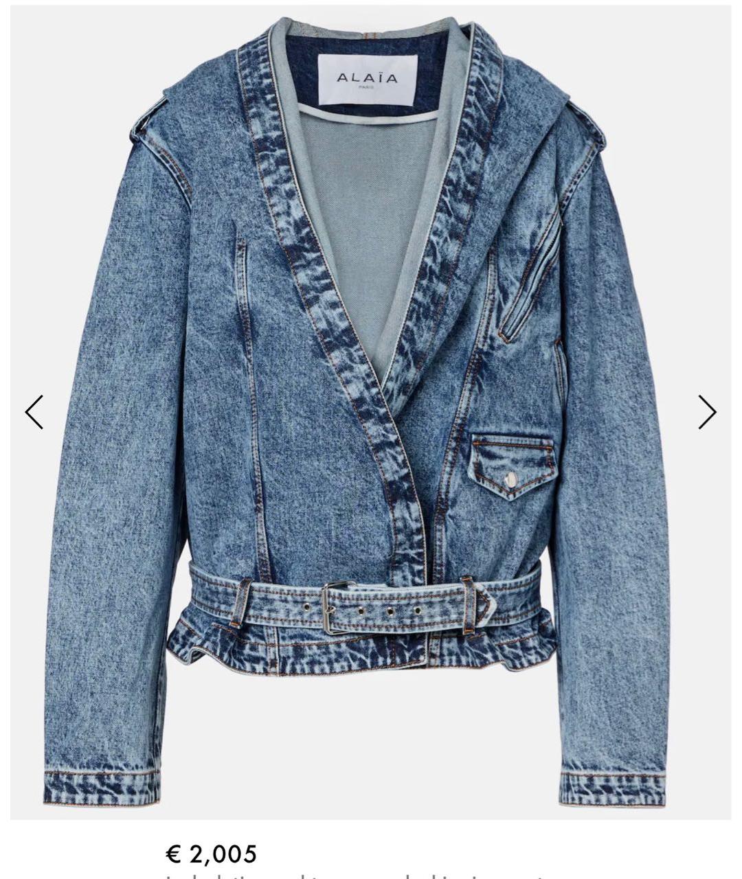 ALAIA Синяя деним куртка, фото 5
