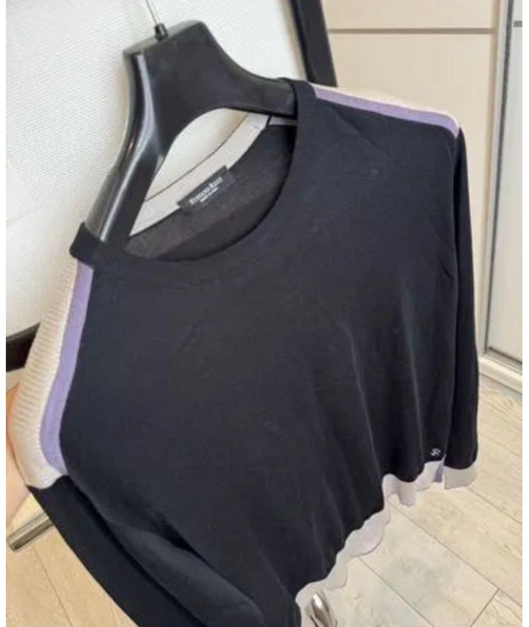 STEFANO RICCI Черный шелковый джемпер / свитер, фото 2